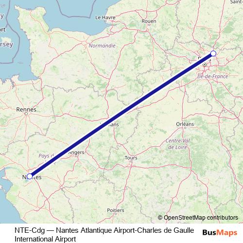 NTE-Cdg bus Line Map