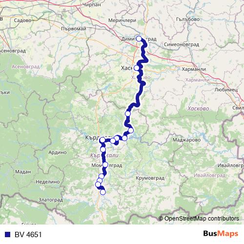 BV 4651 rail Line Map
