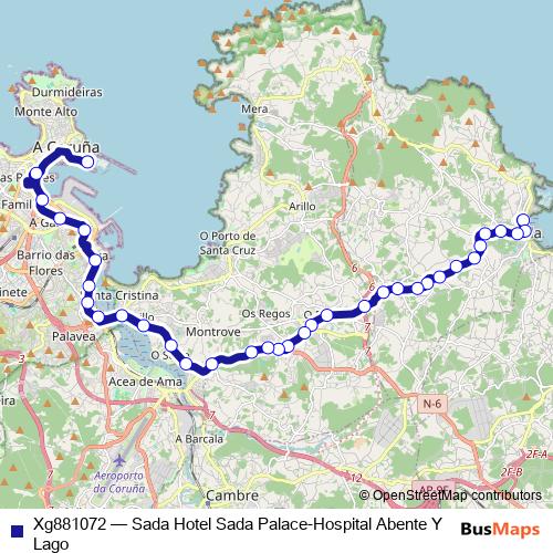 Xg881072 bus Line Map