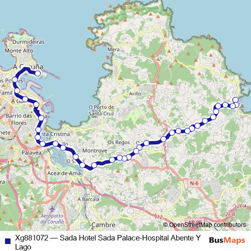 Xg881072 bus Line Map