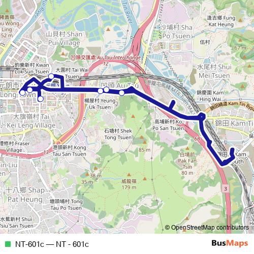 NT-601c bus Line Map