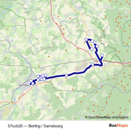 57ssb20 bus Line Map