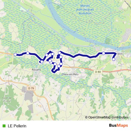 LE Pellerin bus Line Map