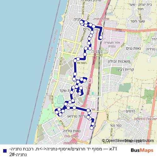 71א bus Line Map
