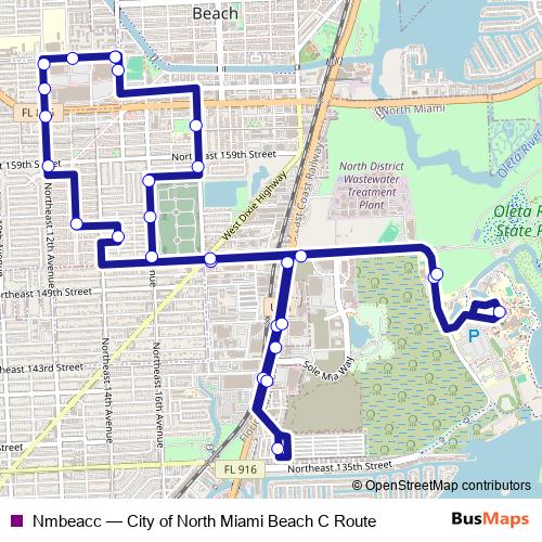 Nmbeacc bus Line Map