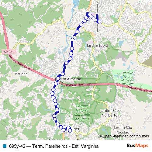 695y-42 bus Line Map