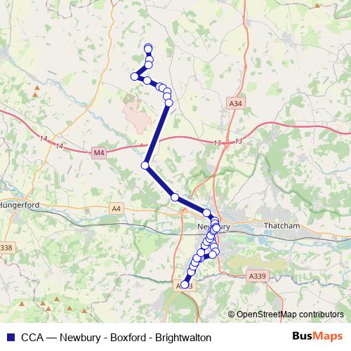 CCA bus Line Map