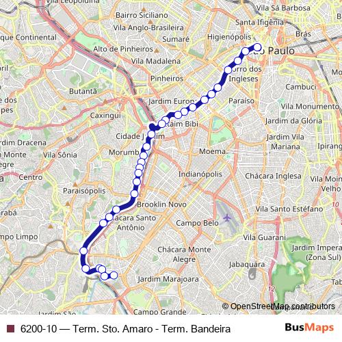 6200-10 bus Line Map