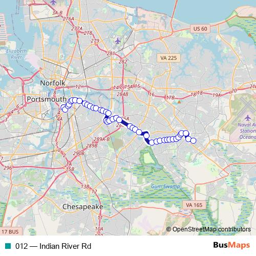 012 bus Line Map