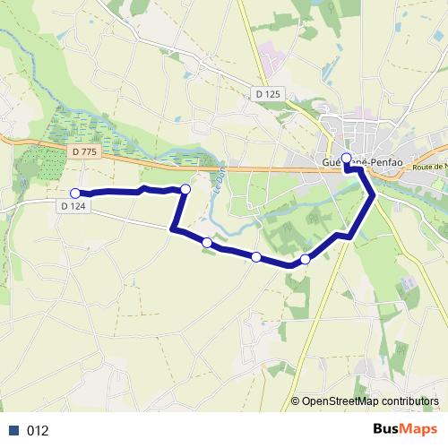 012 bus Line Map