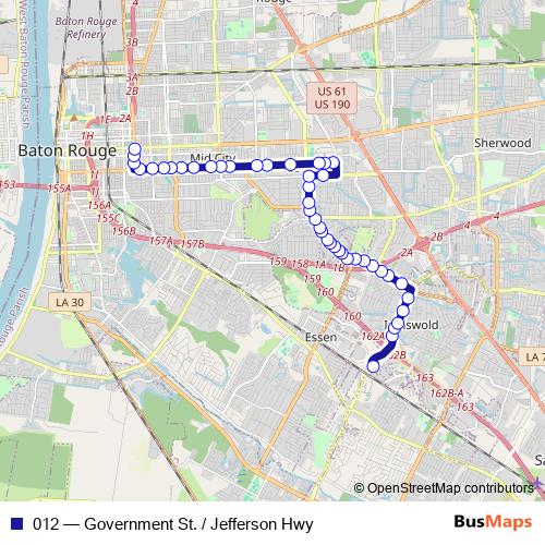 012 bus Line Map