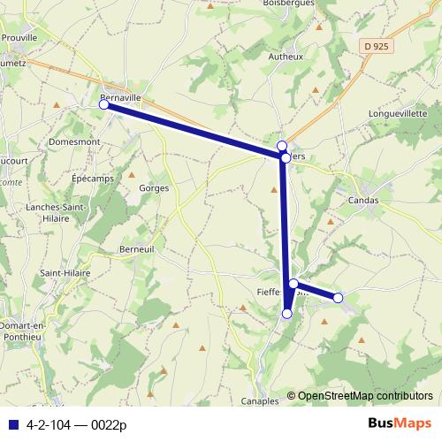 4-2-104 bus Line Map