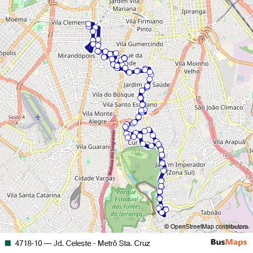 4718-10 bus Line Map