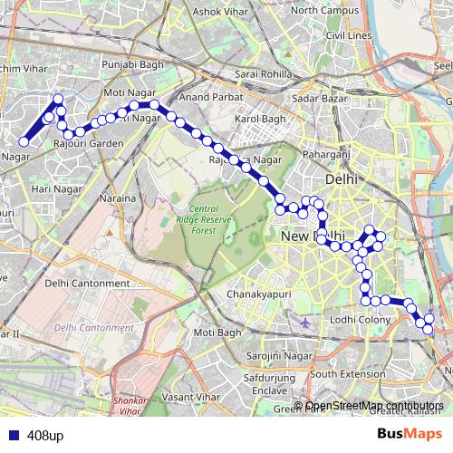 408up bus Line Map