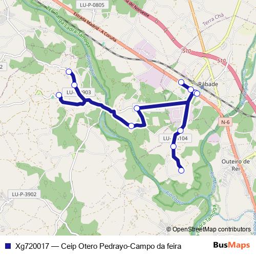 Xg720017 bus Line Map