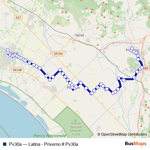 Pv30a bus Line Map