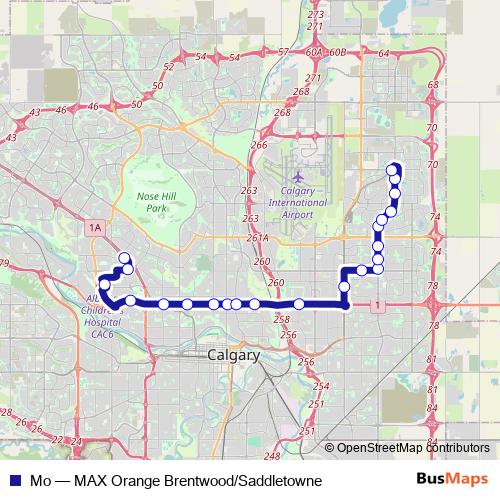 Mo bus Line Map