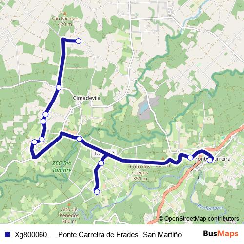 Xg800060 bus Line Map