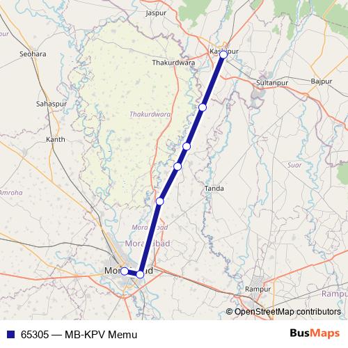 65305 rail Line Map
