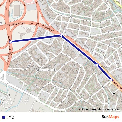 P42 bus Line Map