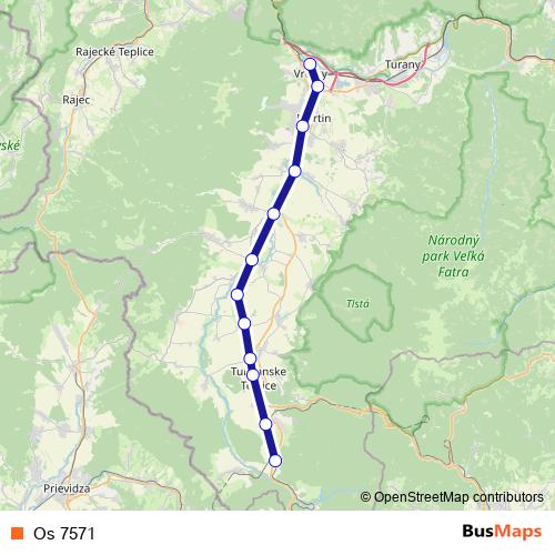 Os 7571 rail Line Map