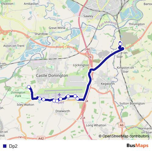 Dp2 bus Line Map