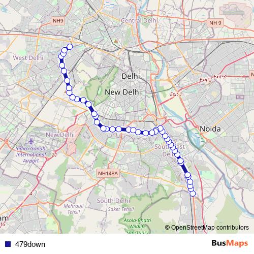479down bus Line Map