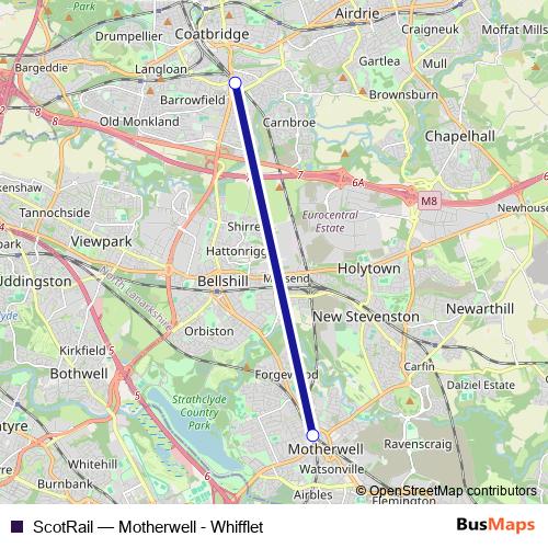 ScotRail bus Line Map