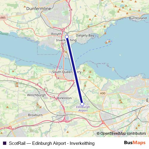 ScotRail bus Line Map
