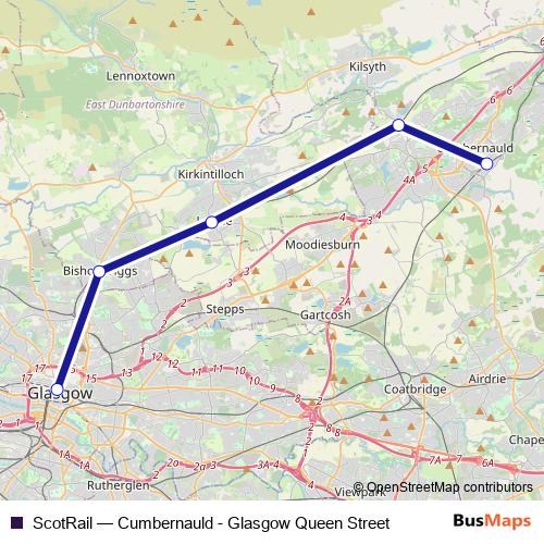 ScotRail bus Line Map