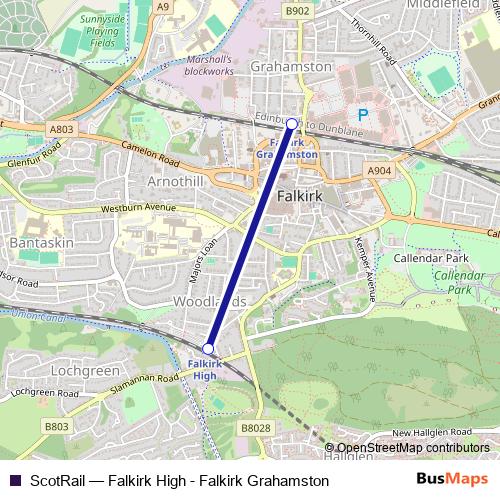 ScotRail bus Line Map