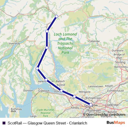 ScotRail bus Line Map