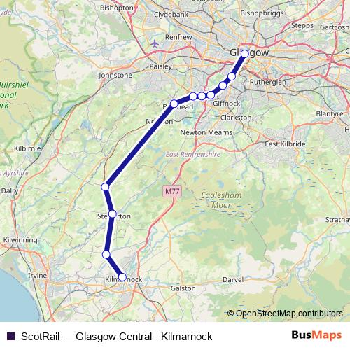 ScotRail bus Line Map