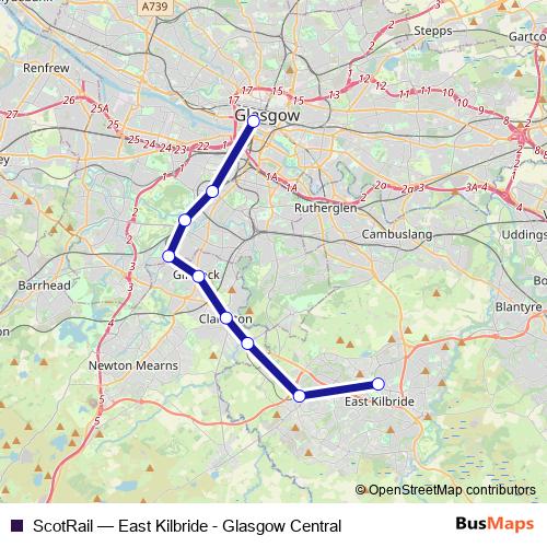 ScotRail bus Line Map