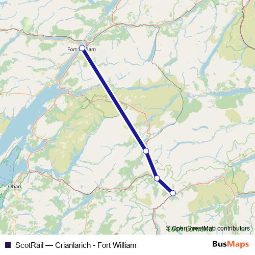 ScotRail bus Line Map