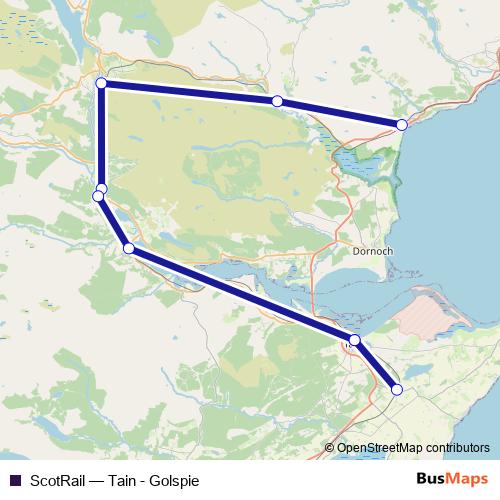ScotRail bus Line Map