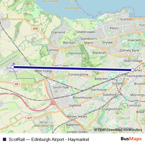 ScotRail bus Line Map