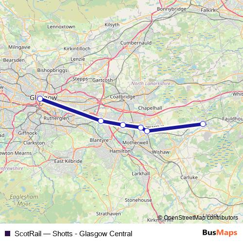 ScotRail bus Line Map