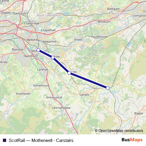 ScotRail bus Line Map