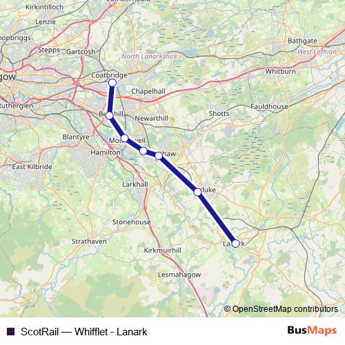 ScotRail bus Line Map