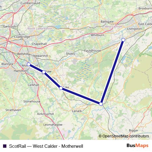 ScotRail bus Line Map