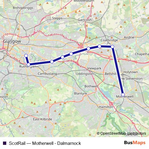 ScotRail bus Line Map