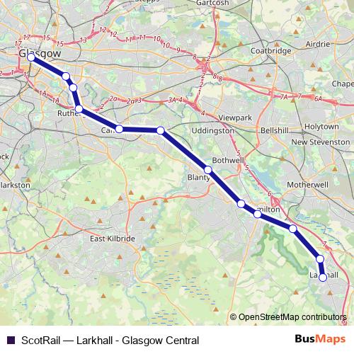 ScotRail bus Line Map