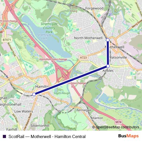 ScotRail bus Line Map