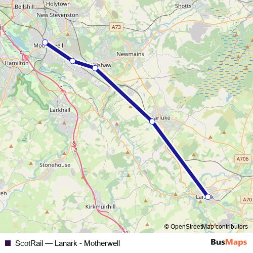 ScotRail bus Line Map