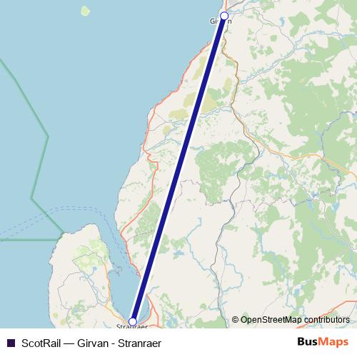 ScotRail bus Line Map