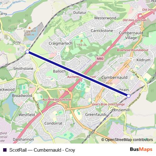 ScotRail bus Line Map