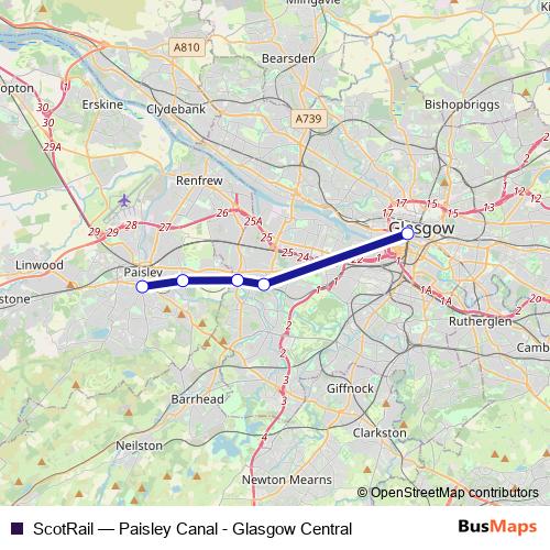 ScotRail bus Line Map