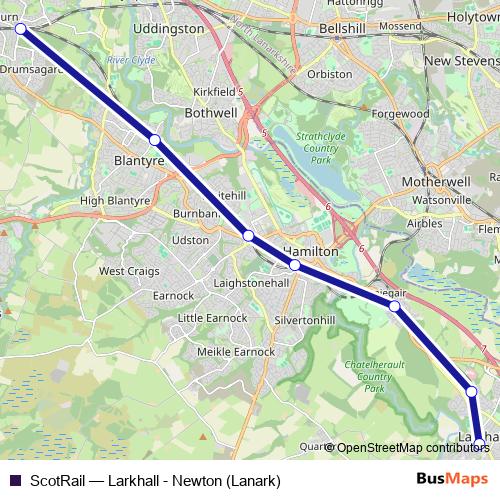 ScotRail bus Line Map