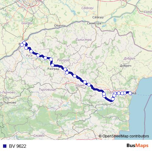 BV 9622 rail Line Map